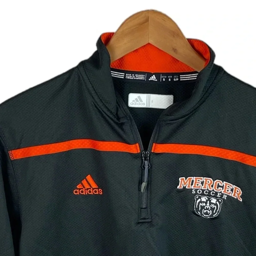 B8 Mens Adidas 1/4 Zip Pullover Mercer Bears Soccer Performance Jacket S